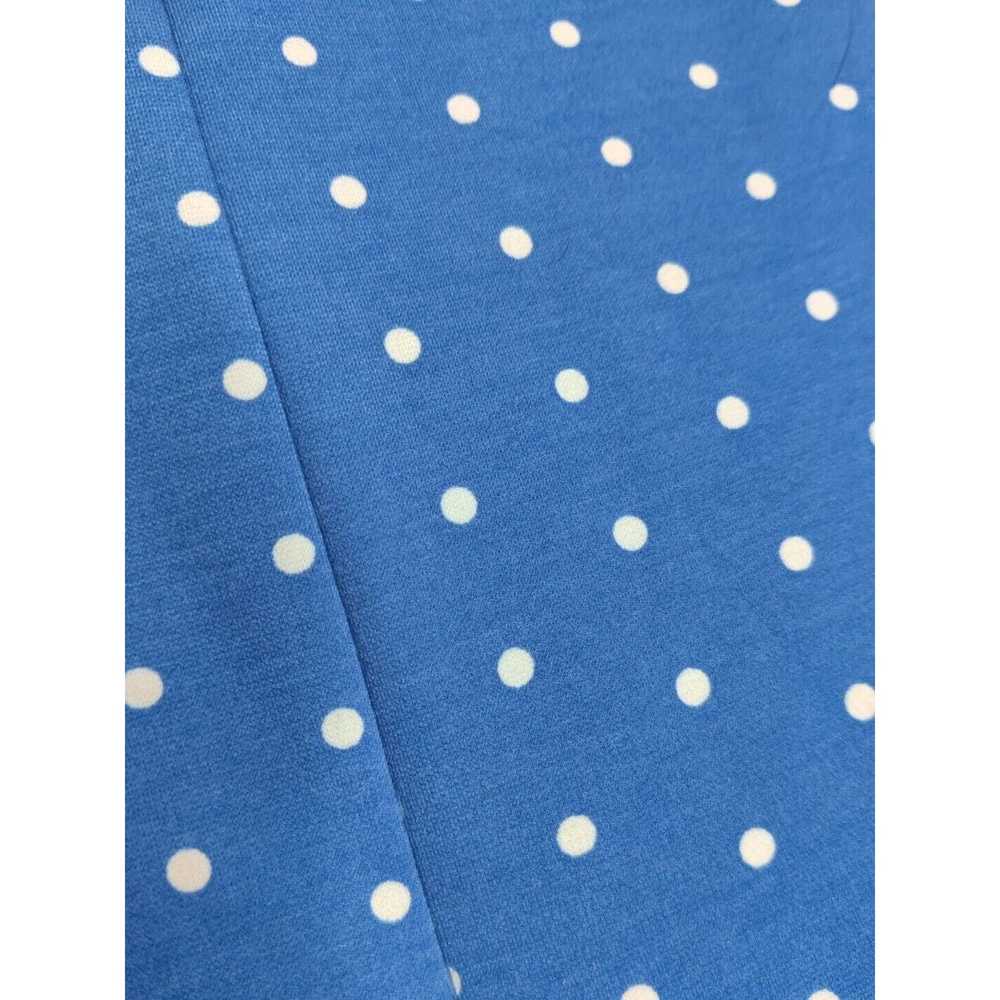 Unbrnd Talbots Blue White Polka Dot Sleeveless Dr… - image 7