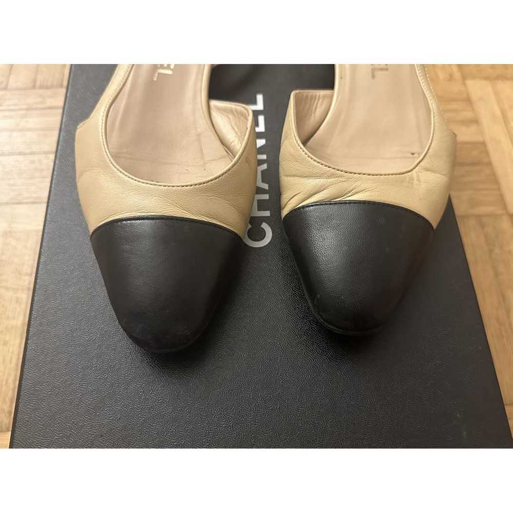 Chanel Slingback leather ballet flats - image 4