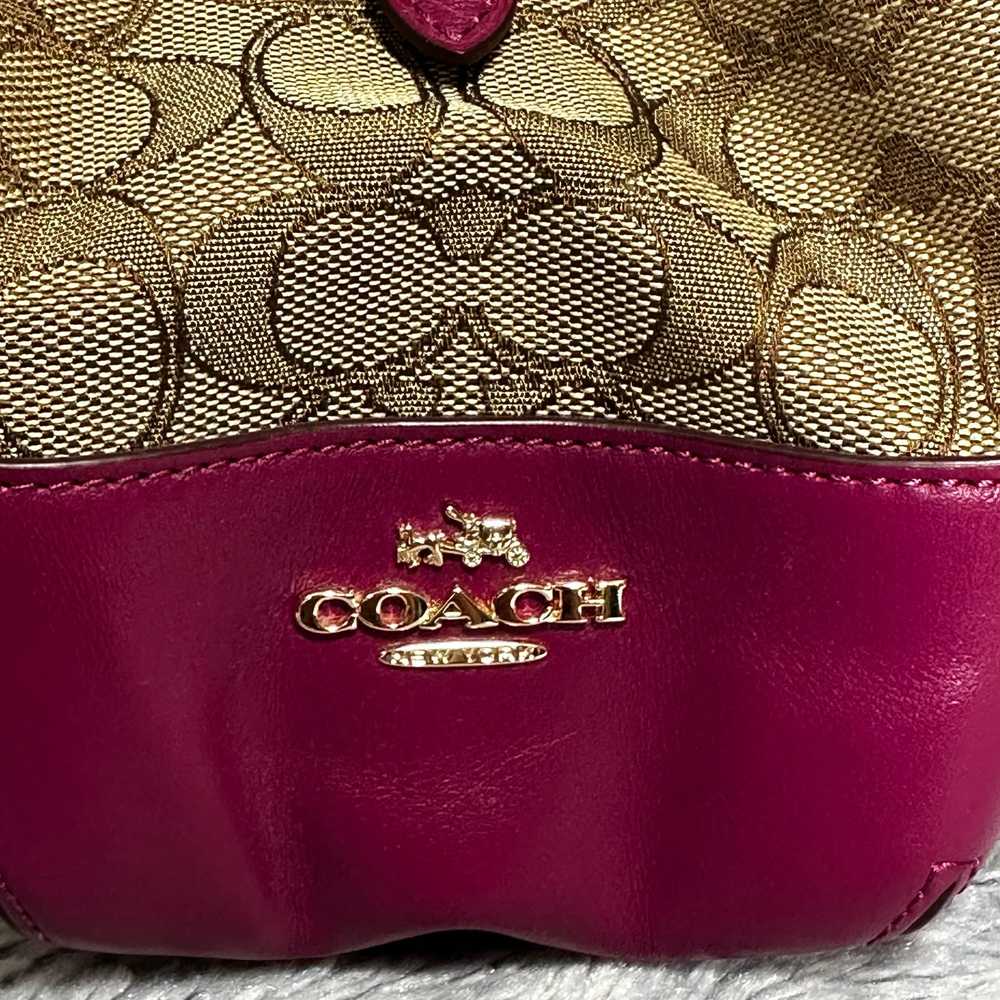 Coach Phoebe Signature Outline/Berry Purple Large… - image 11