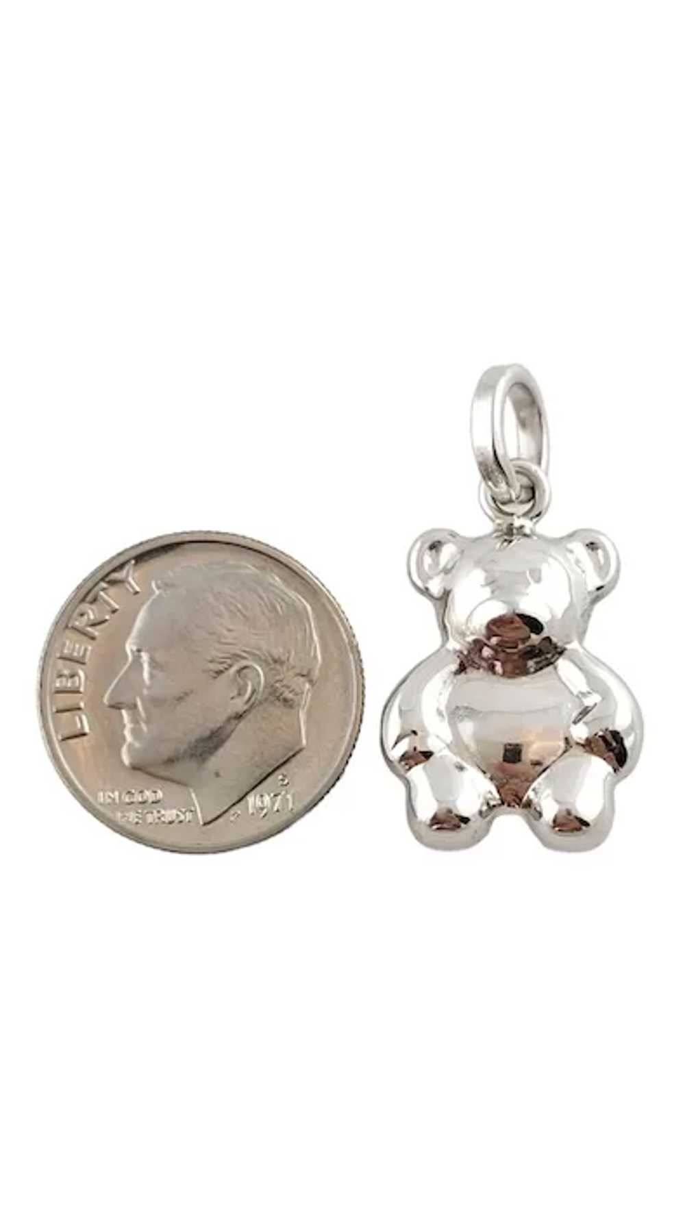 18 Karat White Gold Teddy Bear Charm #18216 - image 5