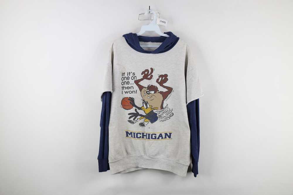 Vintage Vintage 90s Looney Tunes of Michigan Bask… - image 1