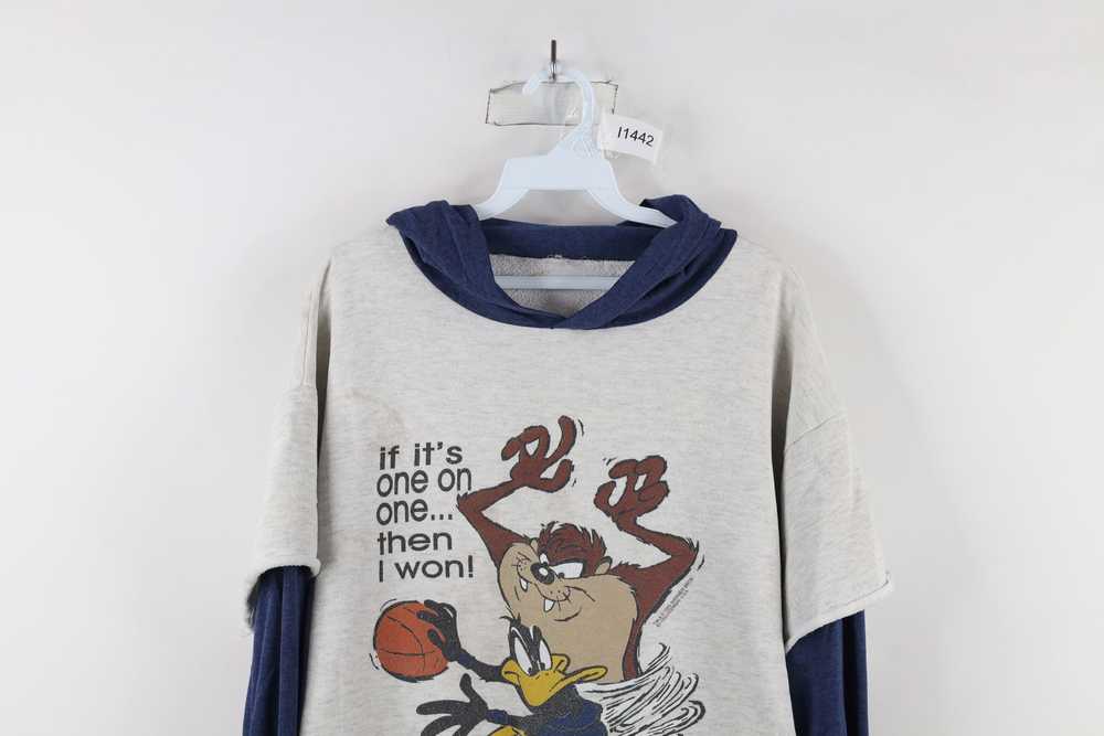 Vintage Vintage 90s Looney Tunes of Michigan Bask… - image 2