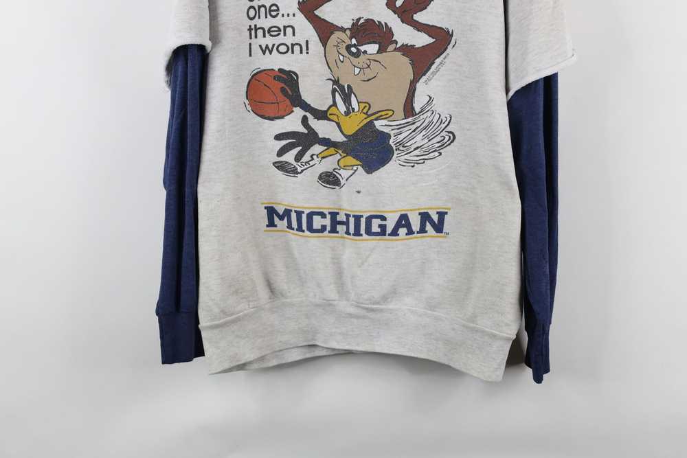 Vintage Vintage 90s Looney Tunes of Michigan Bask… - image 3