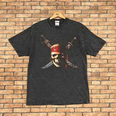 Vintage 90s Pirates of Caribbean sold Disney Shirt Streetwear Size M-L