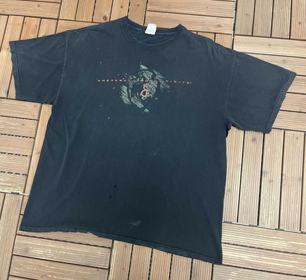 Vintage Cheyenne Frontier Days Vintage Black T-Sh… - image 3