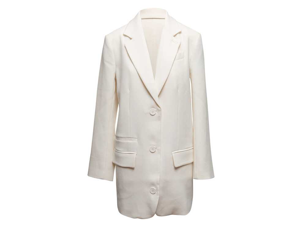 White Shonajoy Longline Blazer Size US 4 - image 1