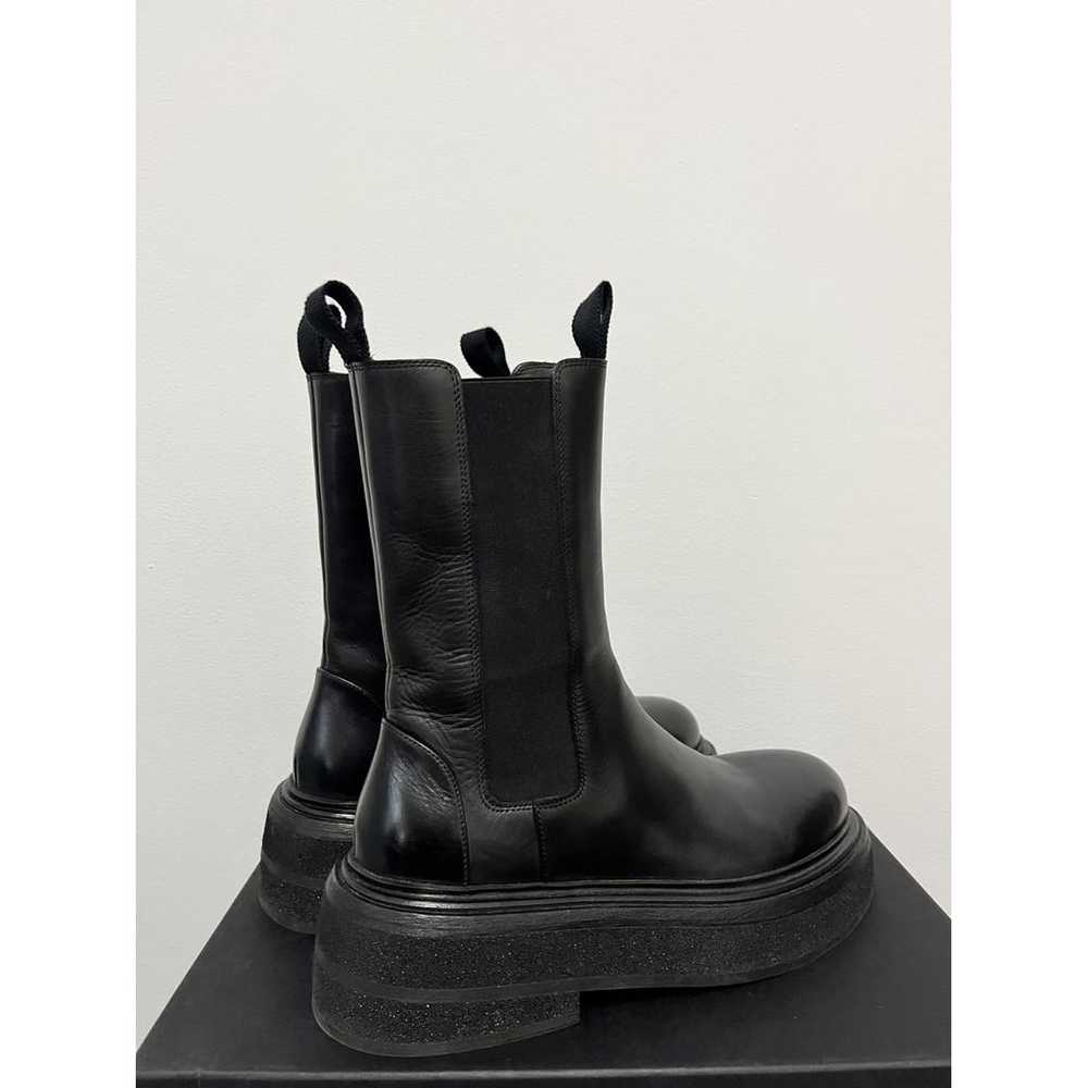 Marsèll Leather biker boots - image 4