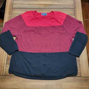 Other Karen Scott Red and Black LS Sweater - Size… - image 1