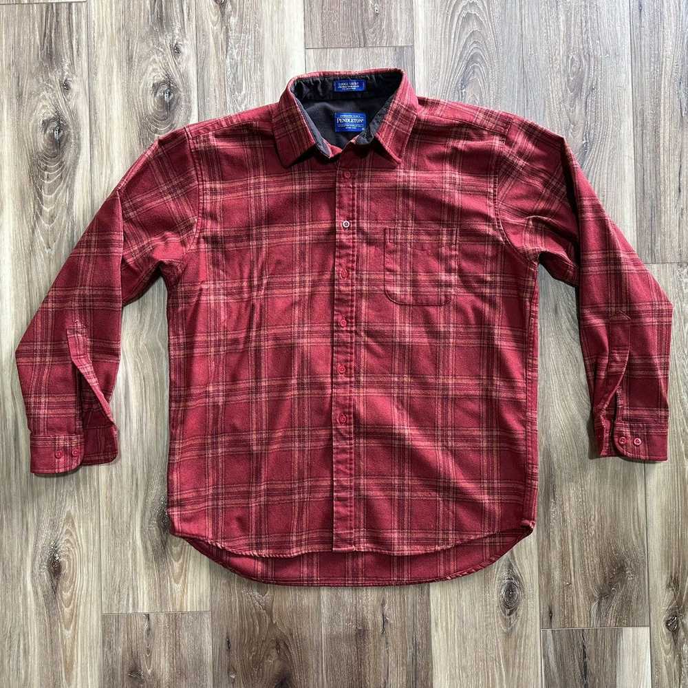 Pendleton Pendleton Virgin Wool Plaid Lodge Shirt… - image 1