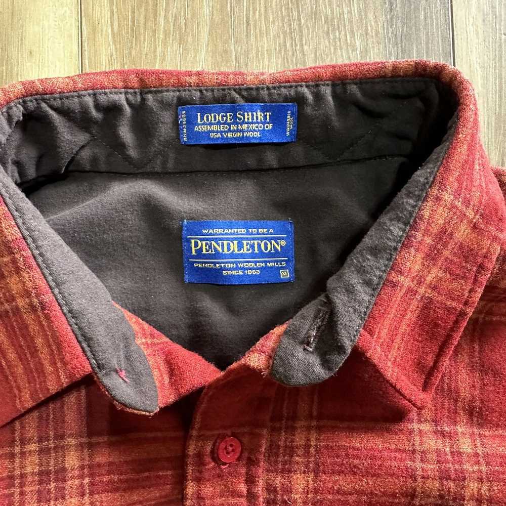 Pendleton Pendleton Virgin Wool Plaid Lodge Shirt… - image 4