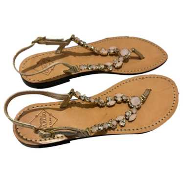 Emanuela Caruso Capri Glitter flip flops