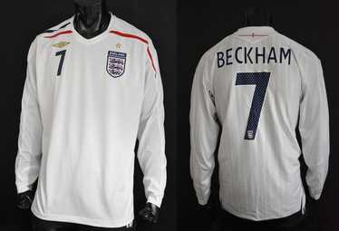 Umbro 2007-09 UMBRO England Home Shirt BECKHAM 7 … - image 1