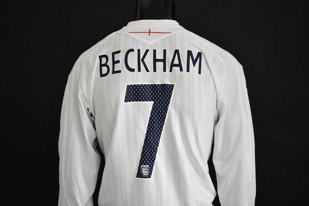 Umbro 2007-09 UMBRO England Home Shirt BECKHAM 7 … - image 4