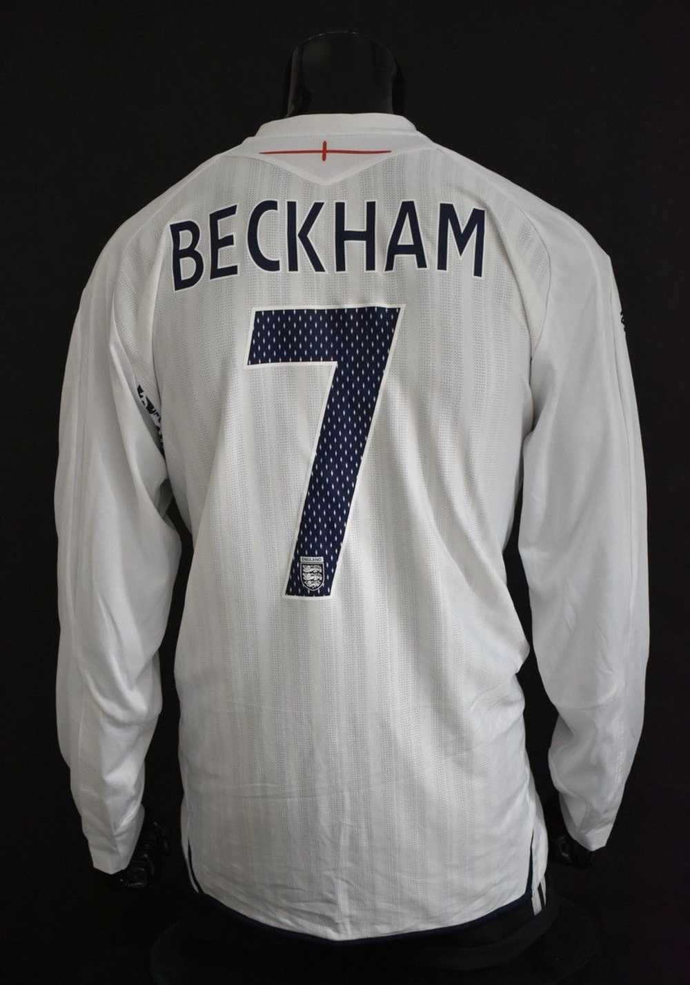 Umbro 2007-09 UMBRO England Home Shirt BECKHAM 7 … - image 5