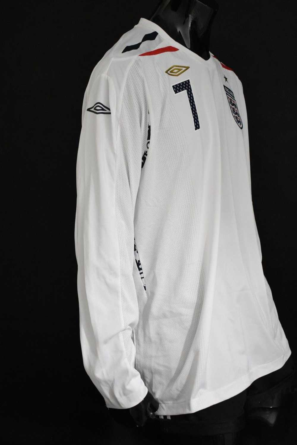 Umbro 2007-09 UMBRO England Home Shirt BECKHAM 7 … - image 6