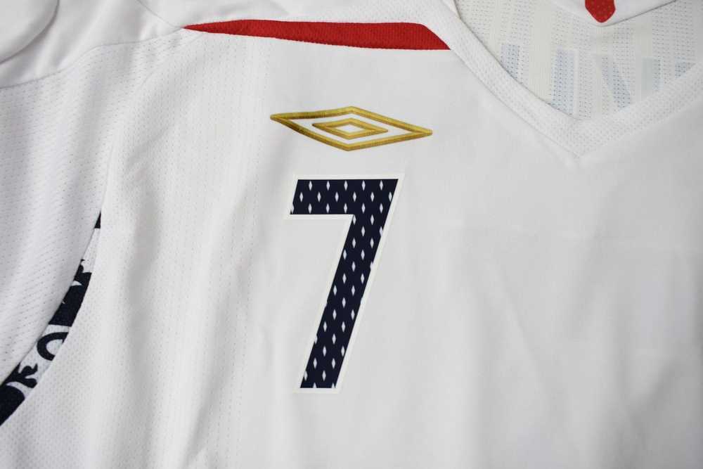 Umbro 2007-09 UMBRO England Home Shirt BECKHAM 7 … - image 8