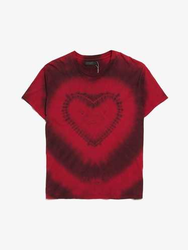 Amiri Red Tie-Dye Cotton T-Shirt