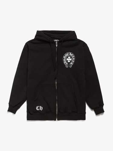 Chrome Hearts Black Classic Logo Double Layered Z… - image 1