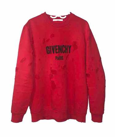 Givenchy GIVENCHY Distressed Mens Logo Crewneck S… - image 1