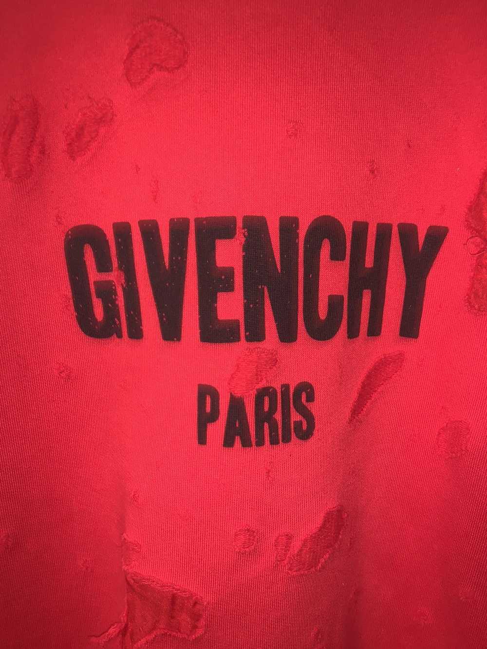 Givenchy GIVENCHY Distressed Mens Logo Crewneck S… - image 5