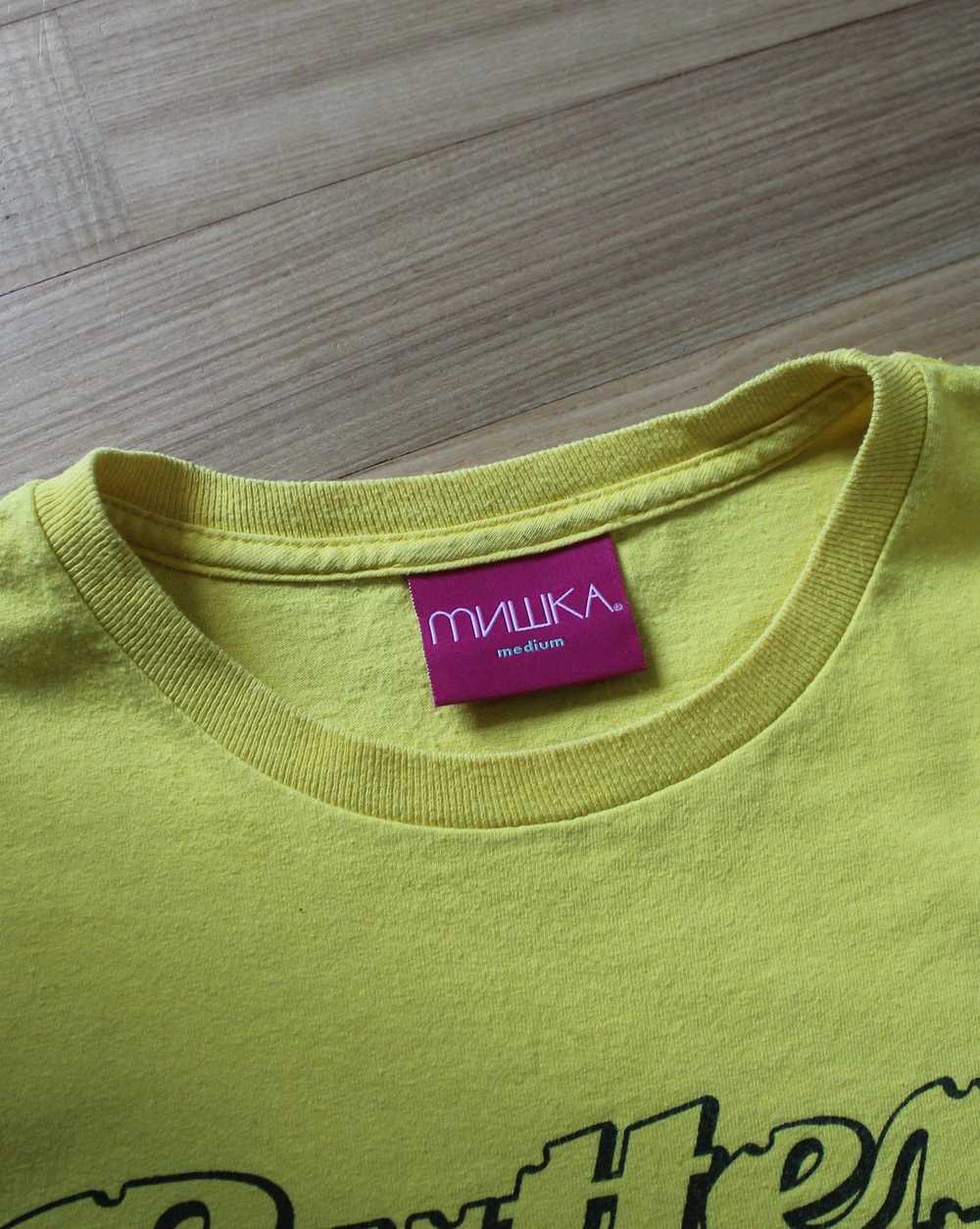 Made In Usa × Mishka Mishka Butterz T-Shirt Yellow - image 6