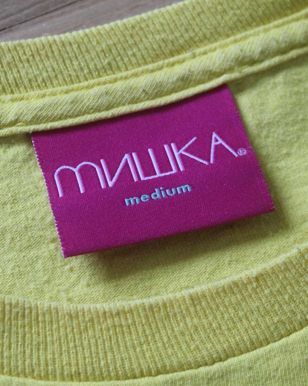 Made In Usa × Mishka Mishka Butterz T-Shirt Yellow - image 7