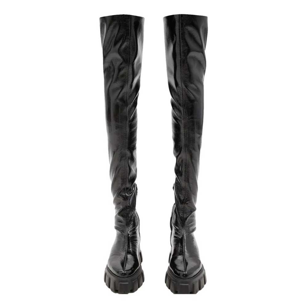 Prada Monolith patent leather boots - image 1