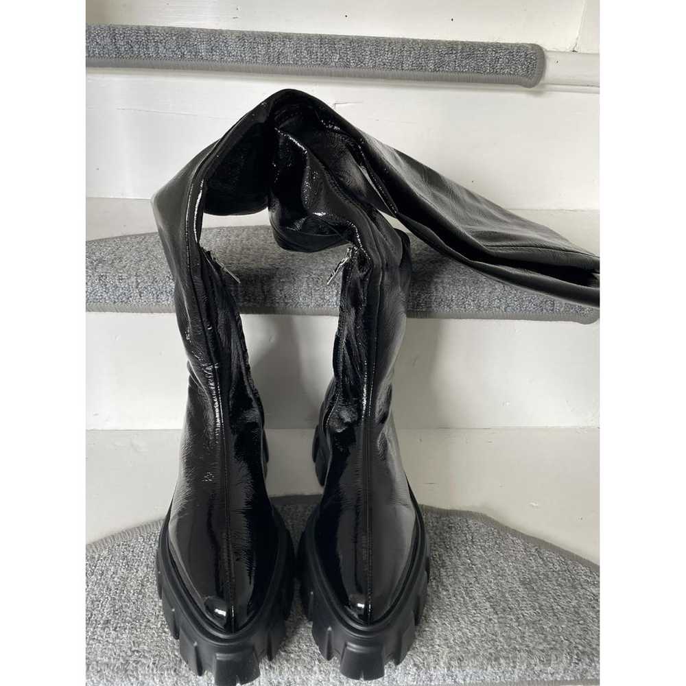 Prada Monolith patent leather boots - image 2