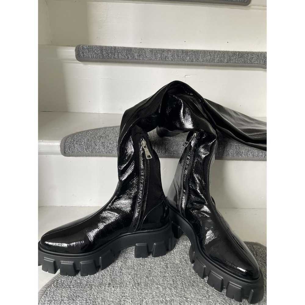 Prada Monolith patent leather boots - image 3