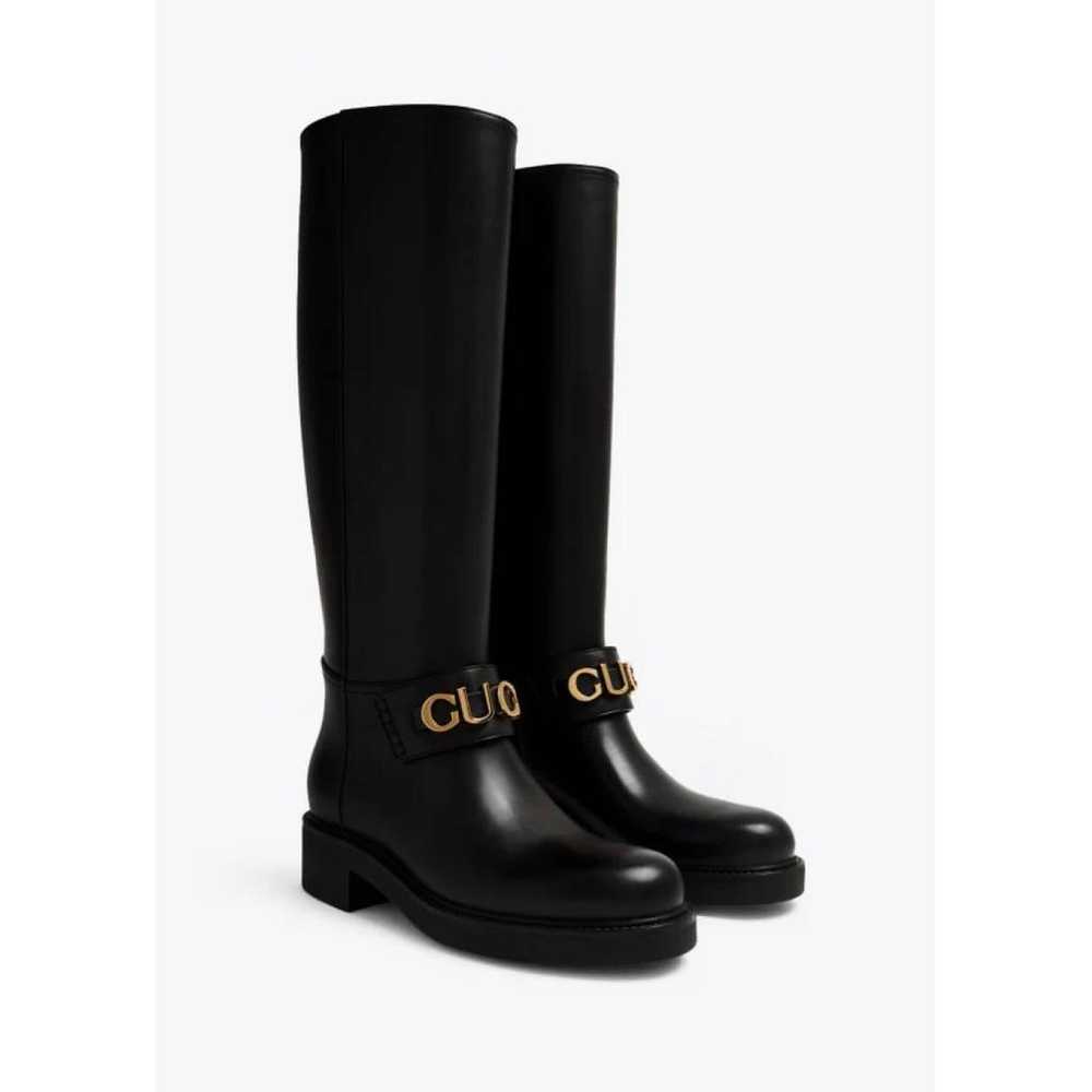 Gucci Leather boots - image 3