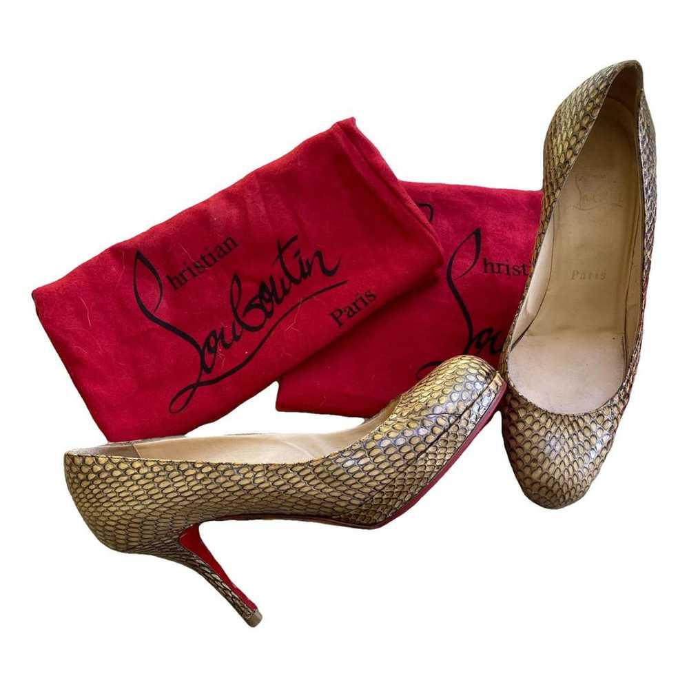 Christian Louboutin Bianca python heels - image 1