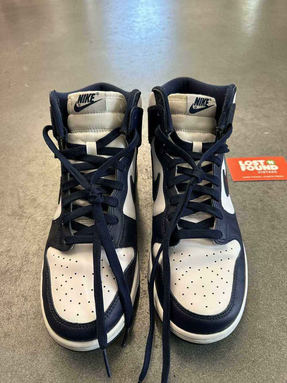 Nike 2021 Nike Dunk Hi Retro Championship Navy - image 8