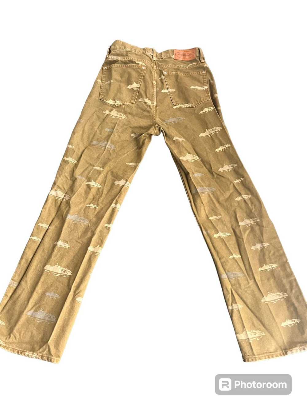 Corteiz Cortez Alcatraz Pattern Denim Pants - image 2