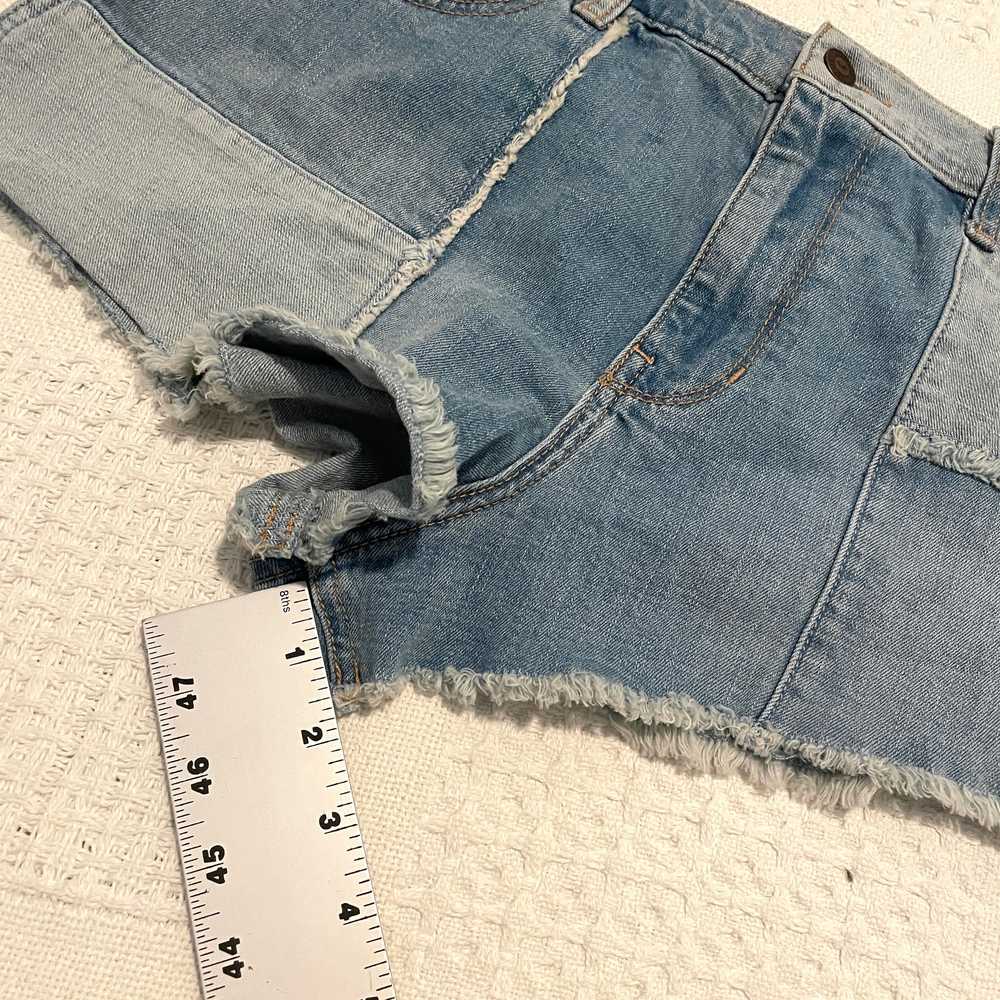 Hollister distressed patchwork vintage high rise … - image 3