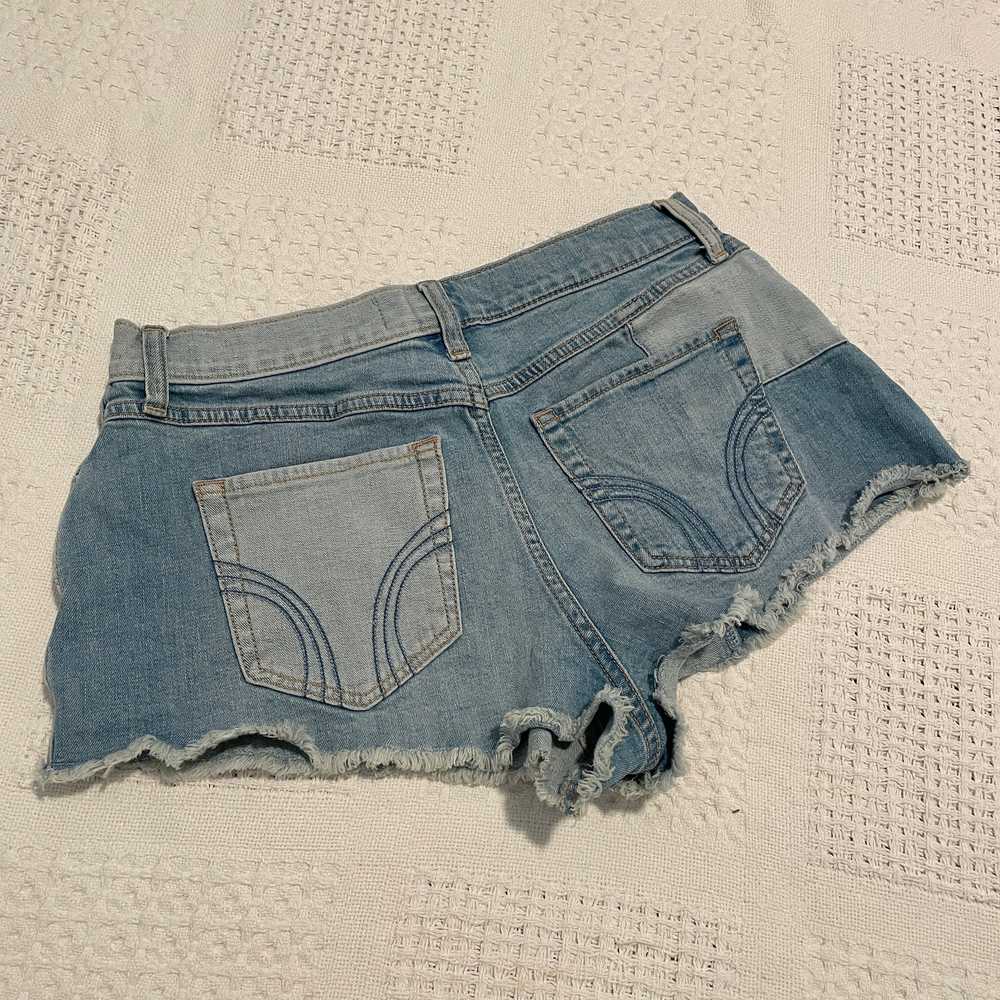 Hollister distressed patchwork vintage high rise … - image 9