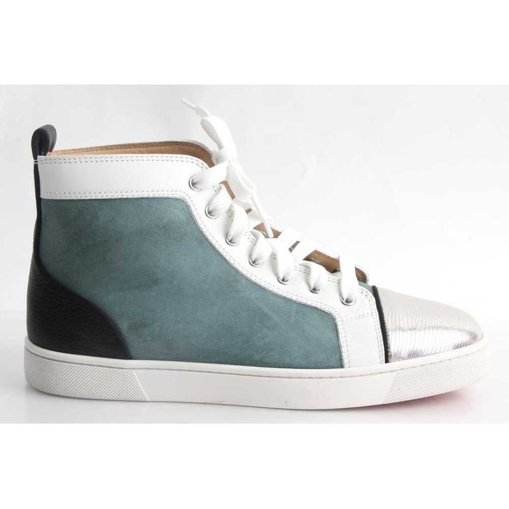 Christian Louboutin Louis leather high trainers - image 2