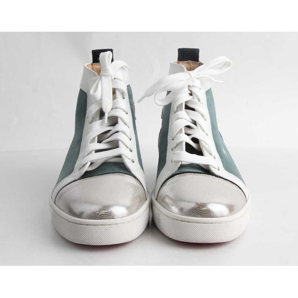 Christian Louboutin Louis leather high trainers - image 4