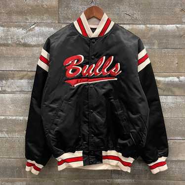 Vintage Vintage 1989s Chicago Bulls Satin Varsity… - image 1