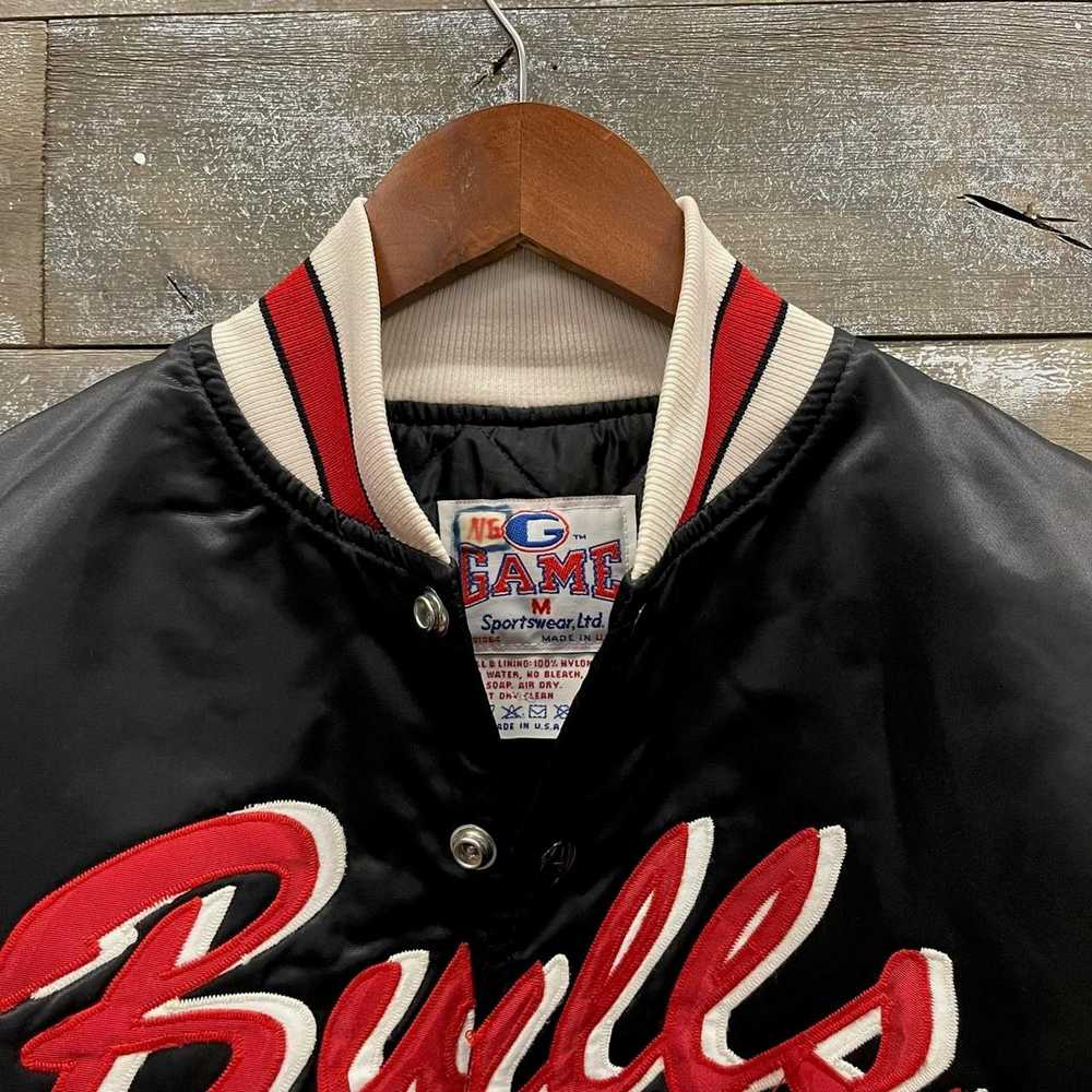 Vintage Vintage 1989s Chicago Bulls Satin Varsity… - image 3