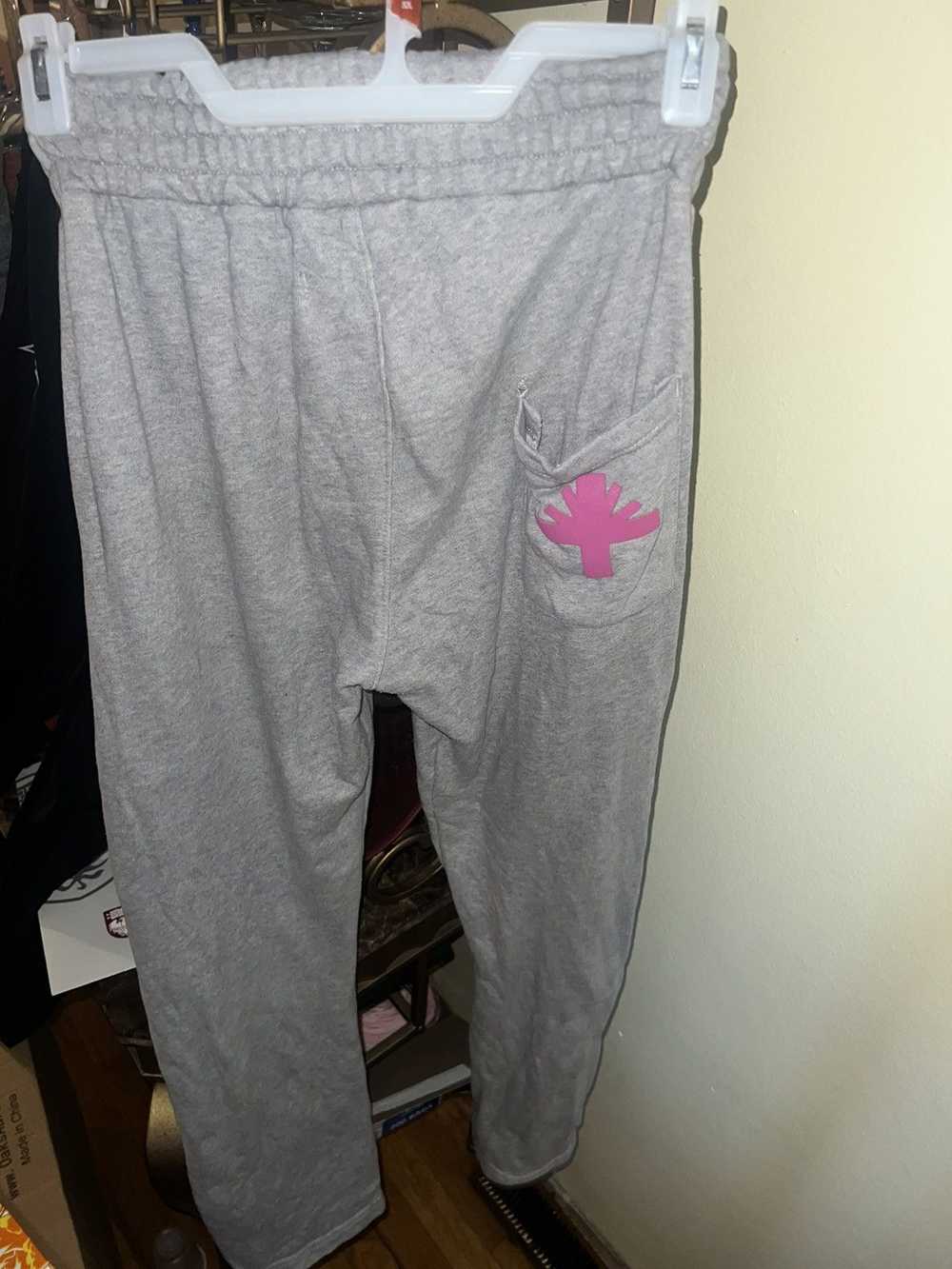 Vertabrae Vertabrae Grey and Pink Sweatpants - image 3