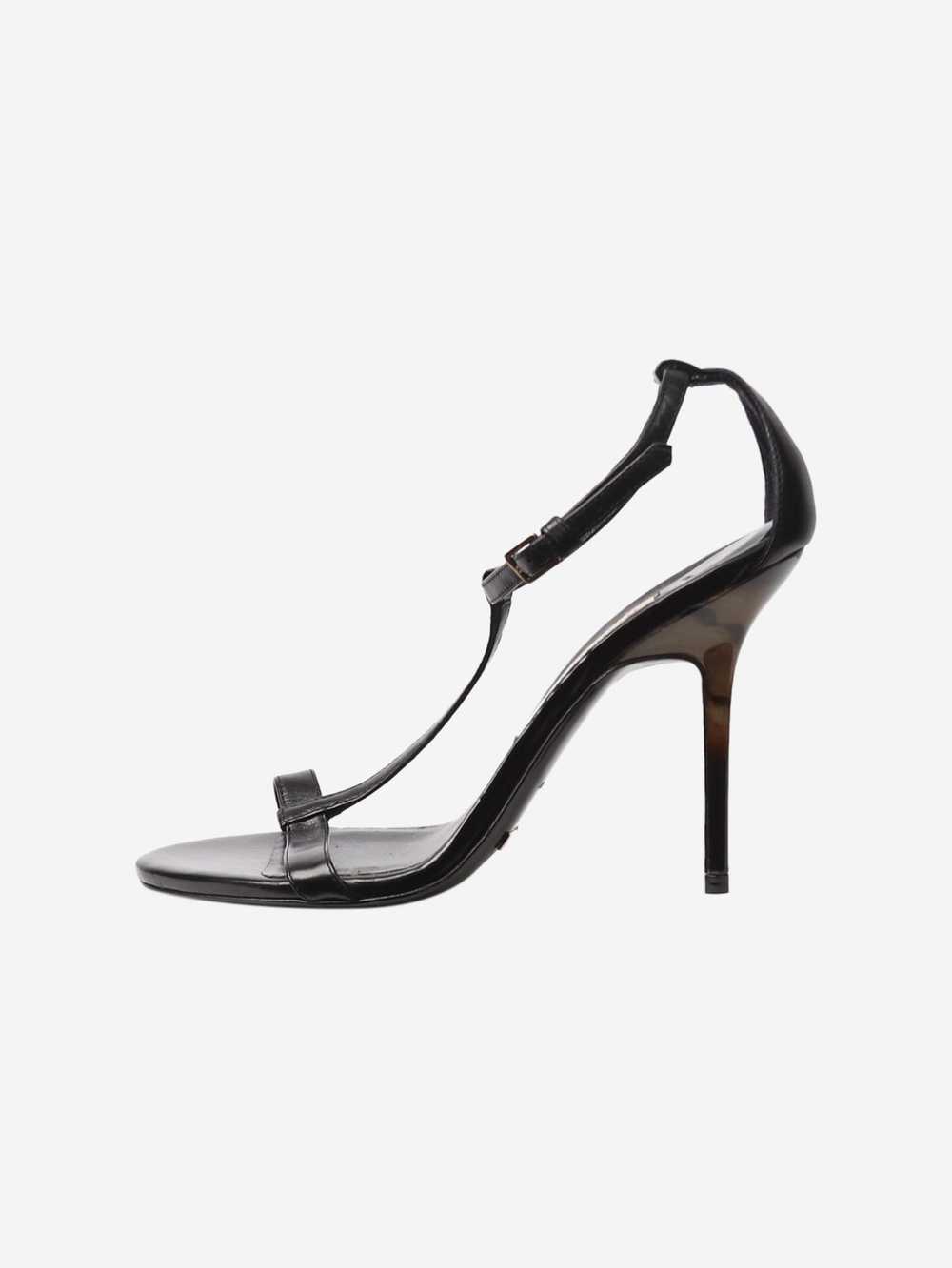 Burberry Black T-strap open-toe heels - size EU 37 - image 1