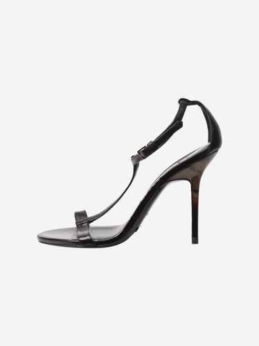 Burberry Black T-strap open-toe heels - size EU 37 - image 1