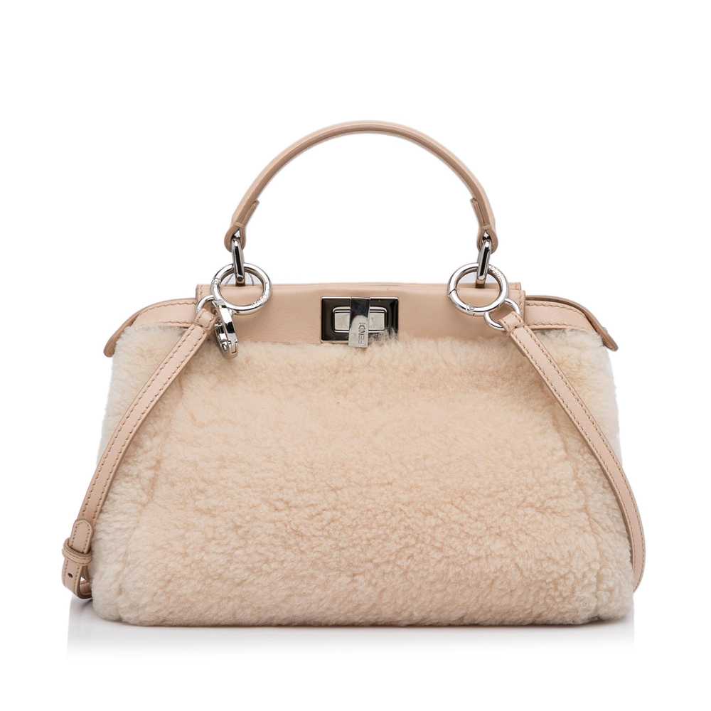 Product Details Fendi Beige Mini Peekaboo Bag - image 4