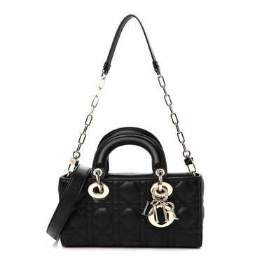 CHRISTIAN DIOR Lambskin Cannage Small Lady D-Joy … - image 1