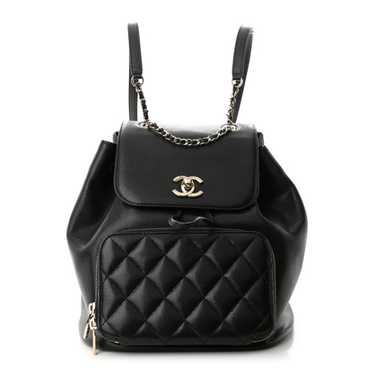 CHANEL Caviar Quilted Business Affinity Backpack … - image 1