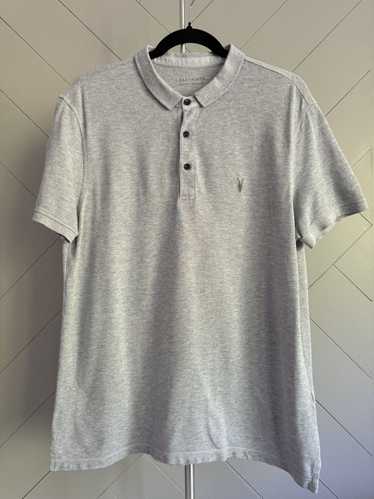 Allsaints Allsaints grey gray polo medium m