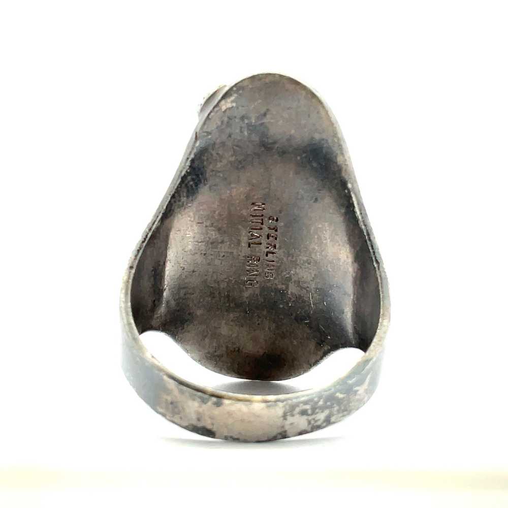 Sterling Silver "T" Initial Ring Size 7 - image 7