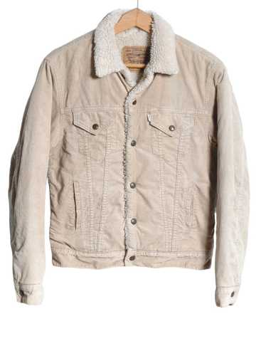 Vintage Levi’s Light Brown Sherpa Corduroy Jacket… - image 1