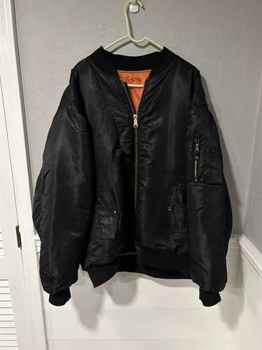 Vintage Vintage Demna Army Black Bomber Jacket Ov… - image 1