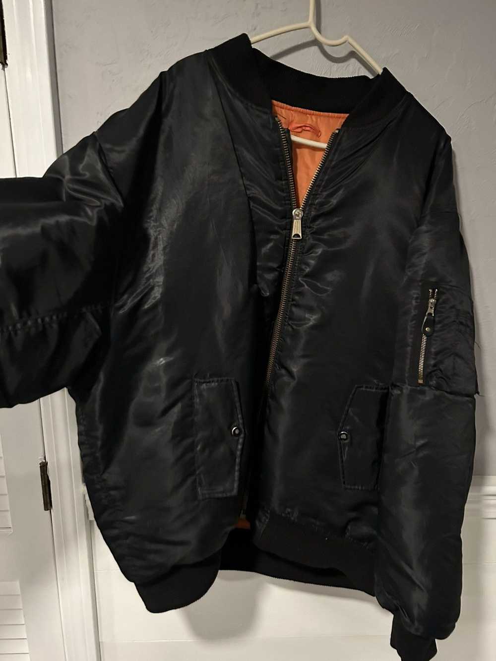 Vintage Vintage Demna Army Black Bomber Jacket Ov… - image 3